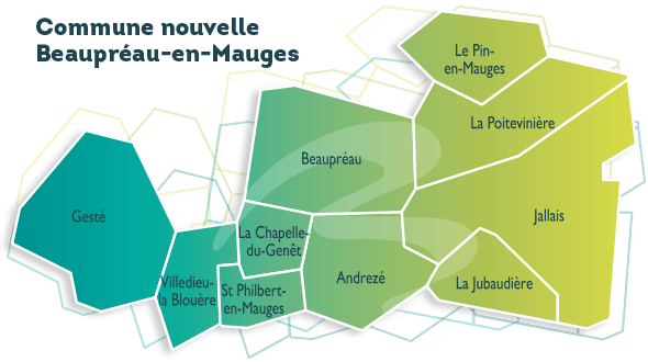 carte Beaupreau en Mauges